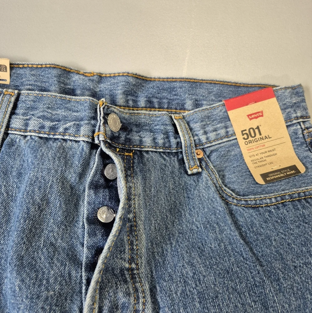Levis 501 Jeans Mens 36x36 Blue 100% Cotton Non Stretch NEW‎